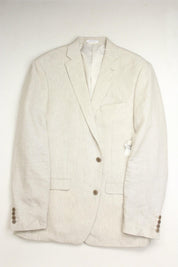 Bar Iii Mens Slim fit Suit Jacket Blazer 42 L Beige Solid