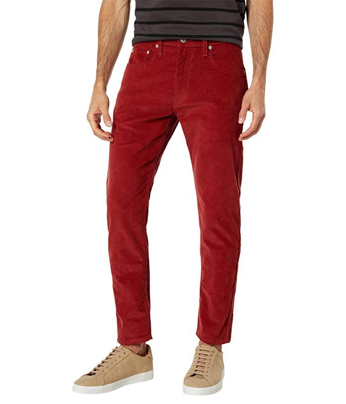 Mens Levi Strauss Red Corduroy Jeans Slim Taper 36 X 32