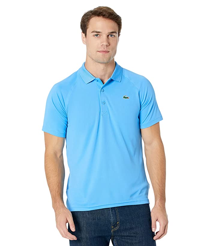 Lacoste Mens Short Sleeve Sport Blue Polo Shirt Size 9 - 4XL