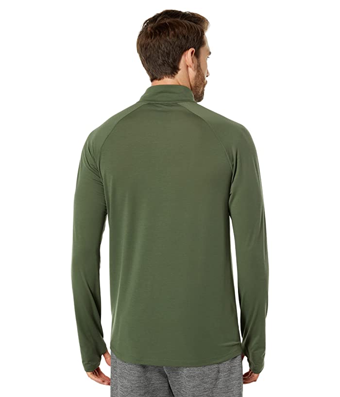 North Face Men's Wander Quarter-Zip Performance Lightweight T Shirt Green Small