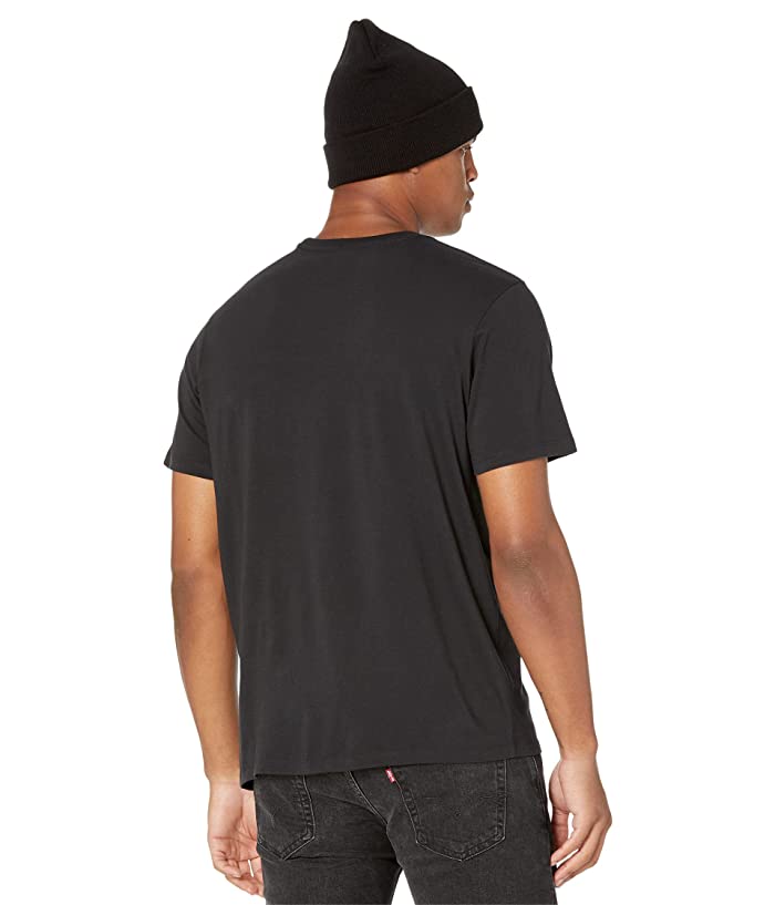 Levi's Men's Graphic Crew Neck Tee (Caviar) Xxl Black Tshirt