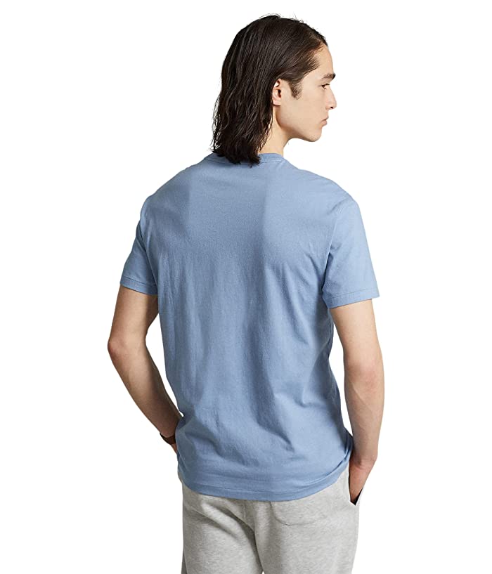 Polo Ralph Lauren Mens Classic Fit Jersey Pocket Crewneck Shirt Blue 2XL