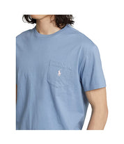 Polo Ralph Lauren Mens Classic Fit Jersey Pocket Crewneck Shirt Blue 2XL