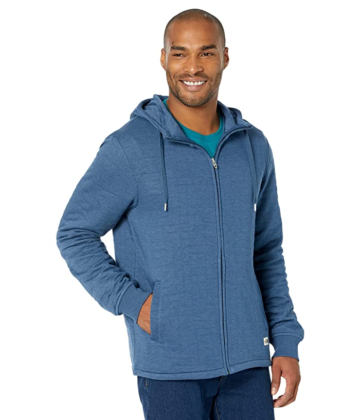 The North Face Men's Longs Peak Quilted Full Zip Hoodie Shady Blue Large