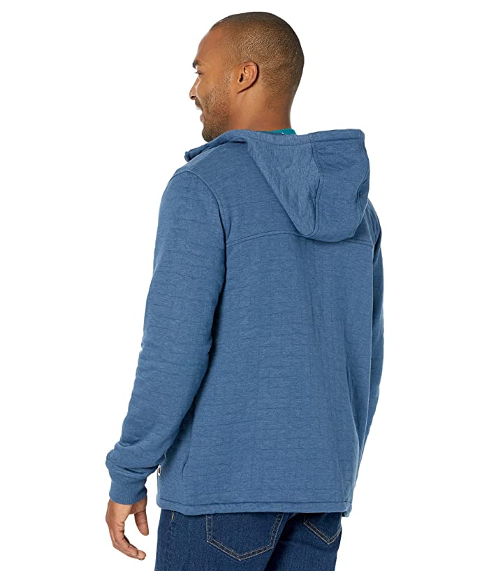The North Face Men's Longs Peak Quilted Full Zip Hoodie Shady Blue Large