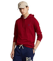 Polo Ralph Lauren Mens Jersey Hooded T Shirt Red Medium