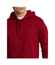 Polo Ralph Lauren Mens Jersey Hooded Long Sleeve T Shirt Red Large