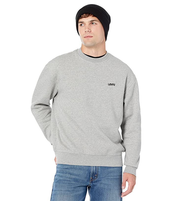 Levi's Men's Seasonal Crew neck Sweatshirt Gray Size Small