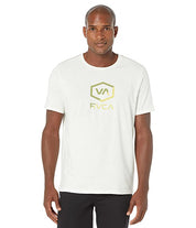 RVCA Mens Short Sleeve Shifted T Shirt  Antique White XL