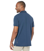 Calvin Klein Mens Athletic Short Sleeve Polo Shirt Blue Large