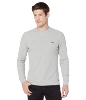 Polo Ralph Lauren Mens Waffle-Knit Long Sleeve T Shirt Andover Heather Grey Small