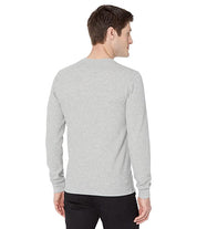 Polo Ralph Lauren Mens Waffle-Knit Long Sleeve T Shirt Andover Heather Grey Small