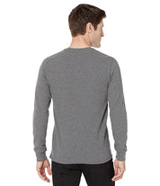 Polo Ralph Lauren Men's Waffle Knit Long Sleeve Thermal Pajama Shirt Grey Medium