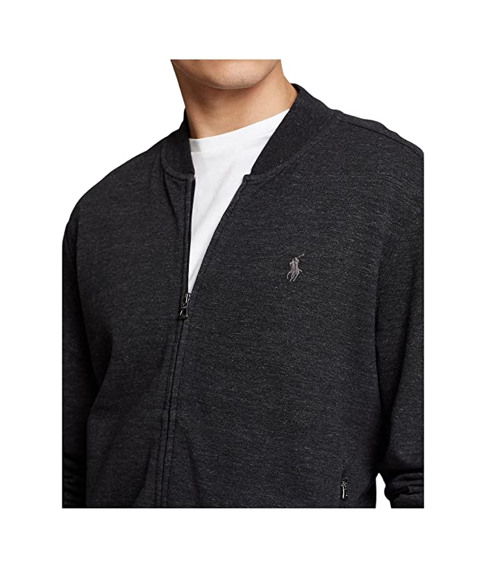Polo Ralph Lauren Mens Full Zip Up Sweatshirt Black Heather Small