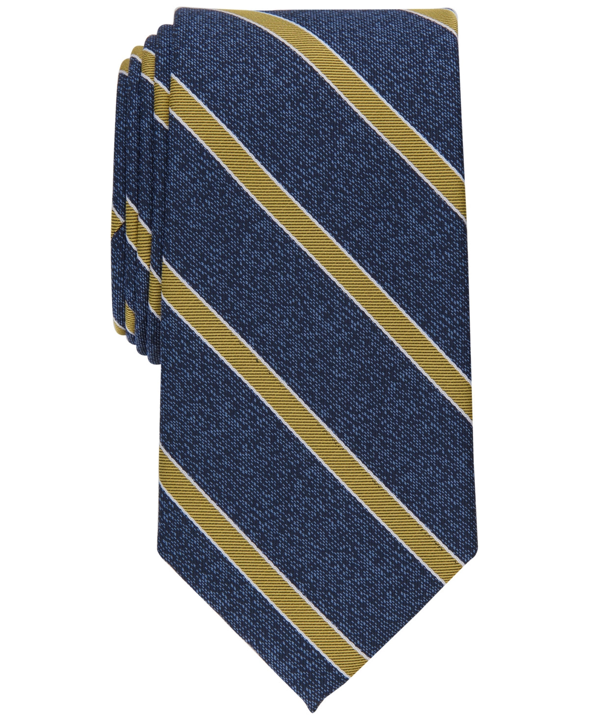 Club Room Men's Tolland Stripe Tie Yellow Necktie