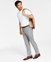 Tommy Hilfiger Men's Modern Fit Performance Dress Pants Grey Pattern 33 x 32