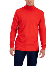 Club Room Men's Solid Turtleneck Shirt Bright Ruby Medium