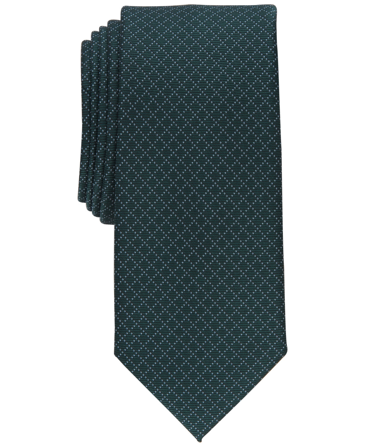 Alfani Men's Oakdale Slim Tie Hunter Green Necktie