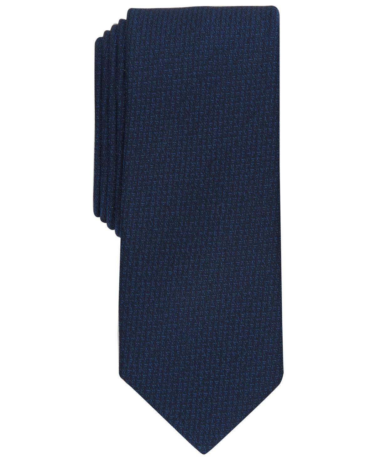 Bar III Mens Navy Blue Solid Tie Necktie