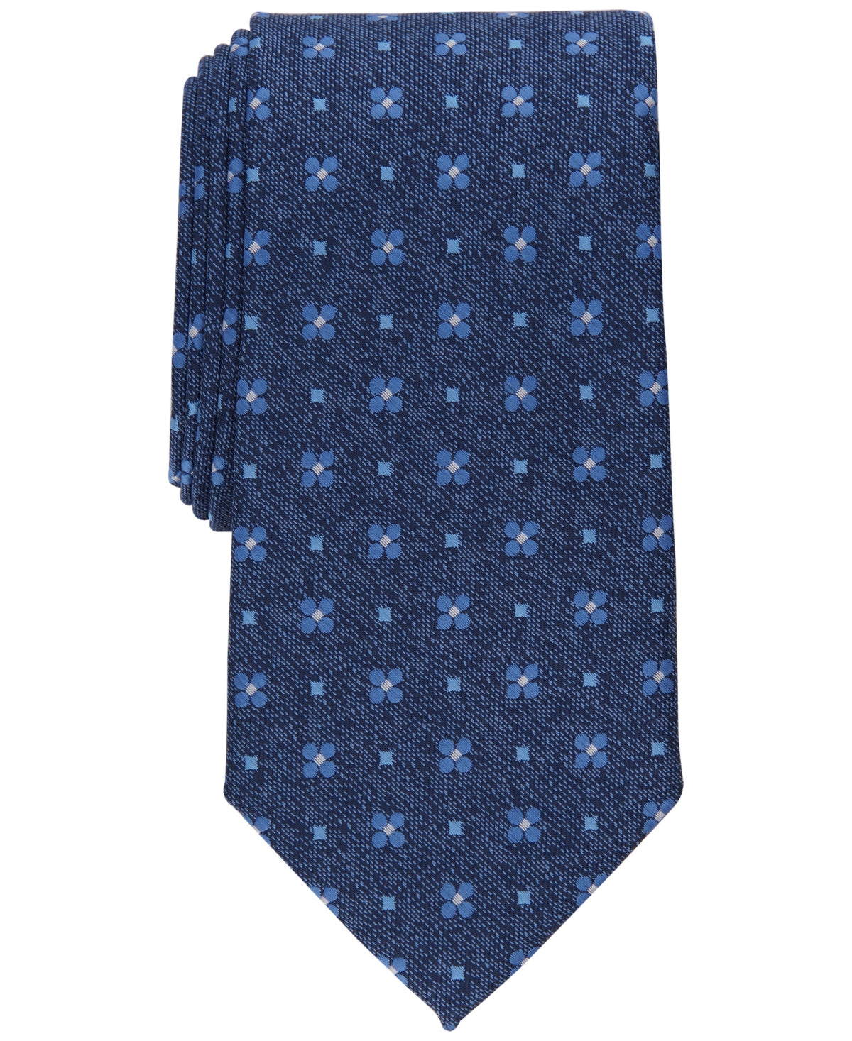 Club Room Mens Necktie Navy Ridgeway Blue Tie