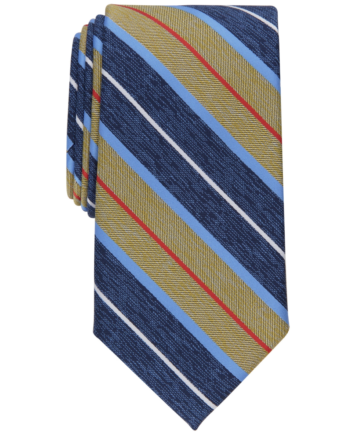 Club Room Men's Delancey Stripe Tie Yellow Necktie