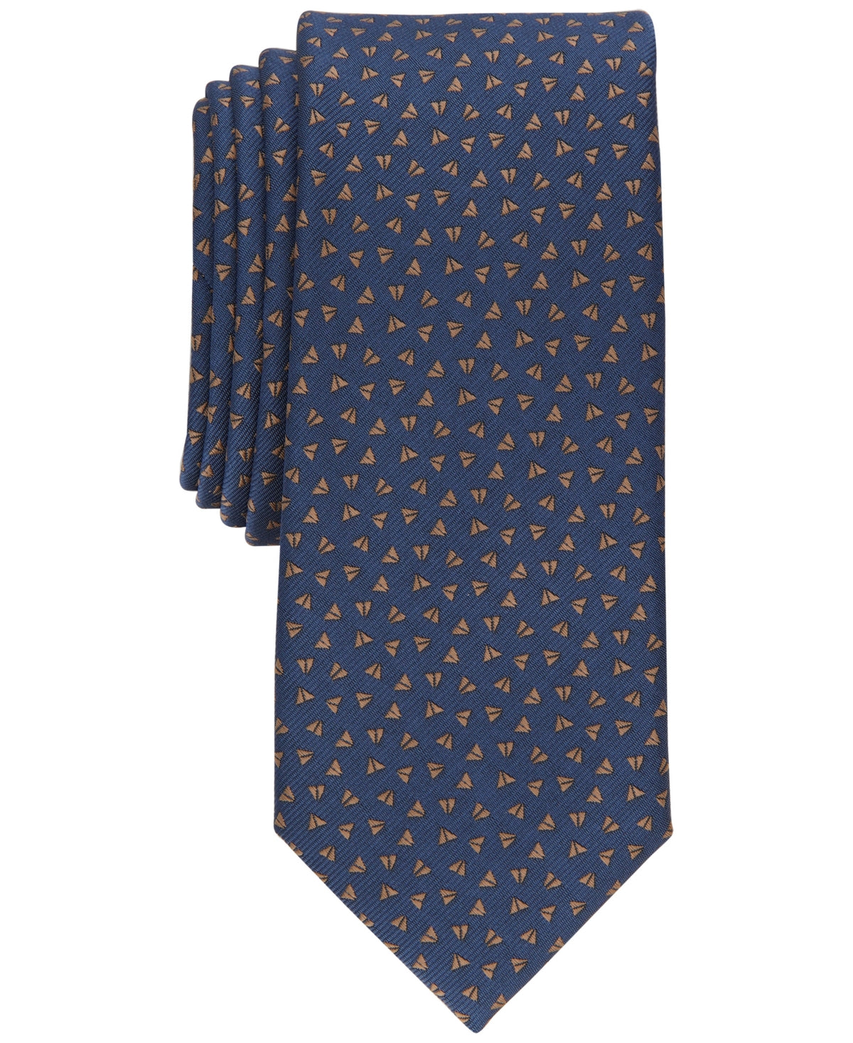 Alfani Men's Pelican Slim Necktie Blue Dust