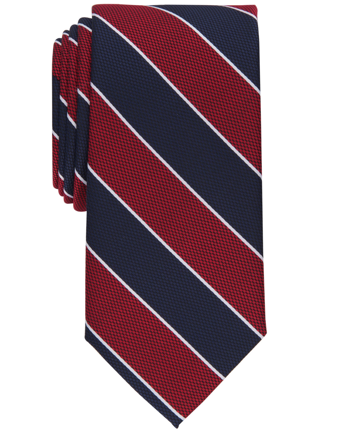 Club Room Mens Necktie Red Parks Stripe Tie