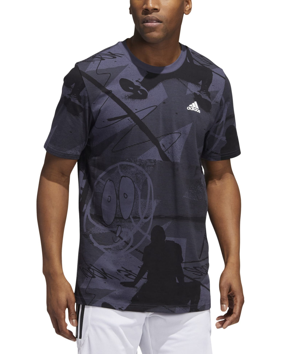 Adidas Men's Ignite Short Sleeve Crewneck T Shirt Black Large
