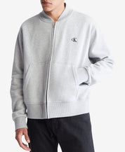 Calvin Klein Men's Archive Logo Bomber Jacket GRAY Heather LARGE