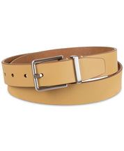 Calvin Klein Men's Leather Belt Metal Loop Dark Beige Xl