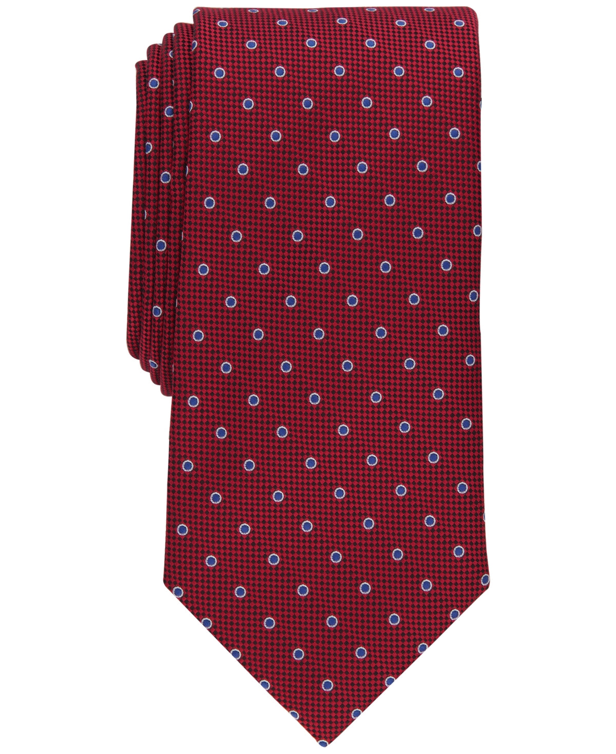 Club Room Men's Classic Necktie Dot Red Tie
