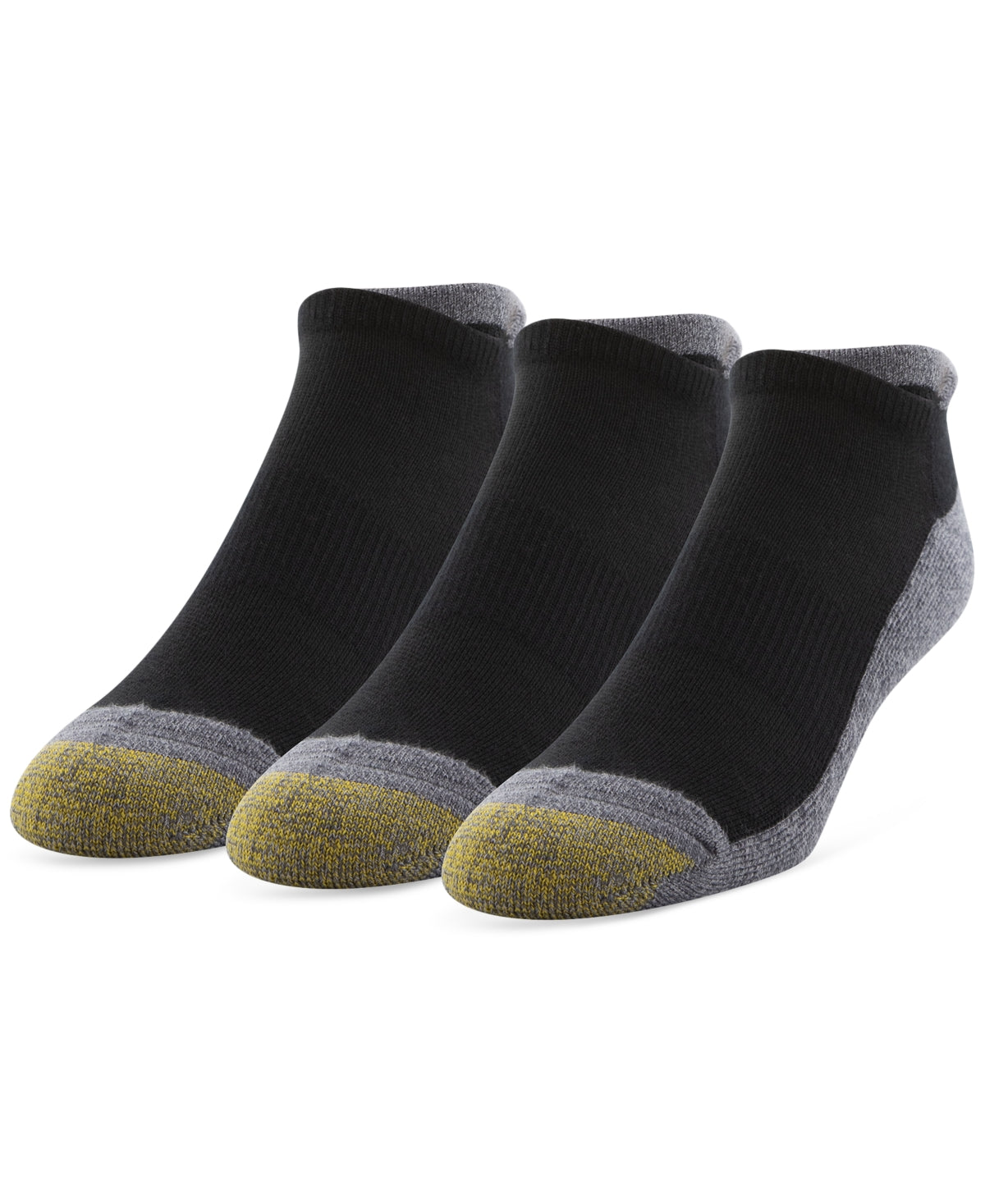 Gold Toe Men's 3 Pk. Wellness Compression Socks Black Grey 6 - 12.5