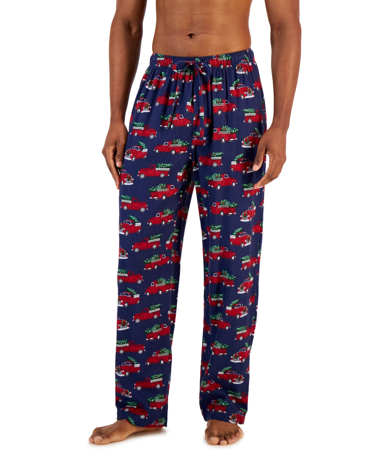 Club Room Men's Flannel Pajama Pants  Navy Xl