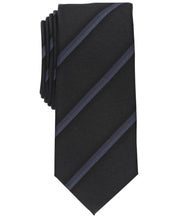 Alfani Mens Slim fit Tie Necktie One Size Black Striped
