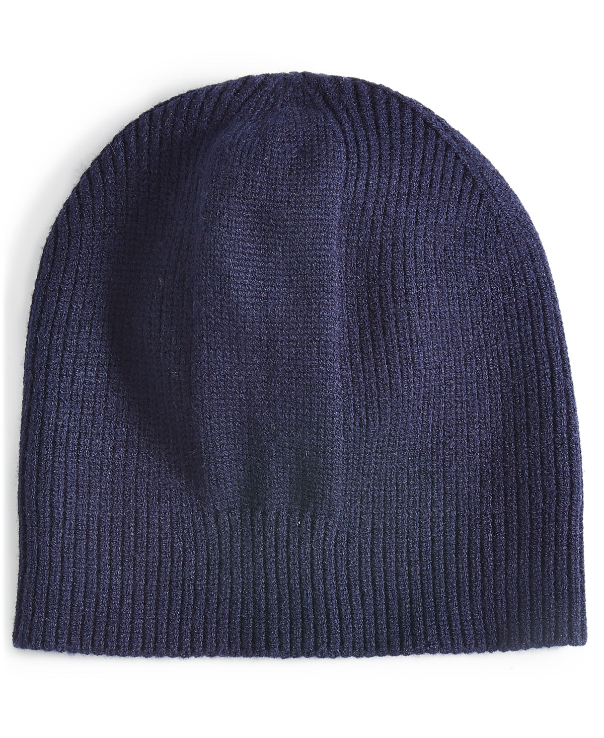 Alfani Mens Dressy Ribbed Knit Beanie Hat One Size Blue