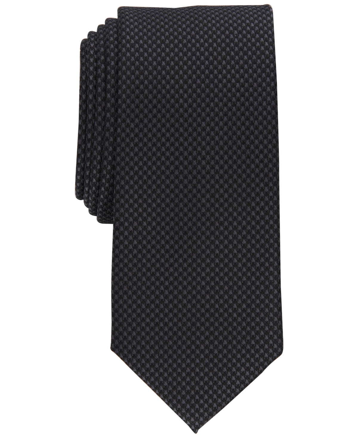 Alfani Men's Dove Slim Tie Black Necktie