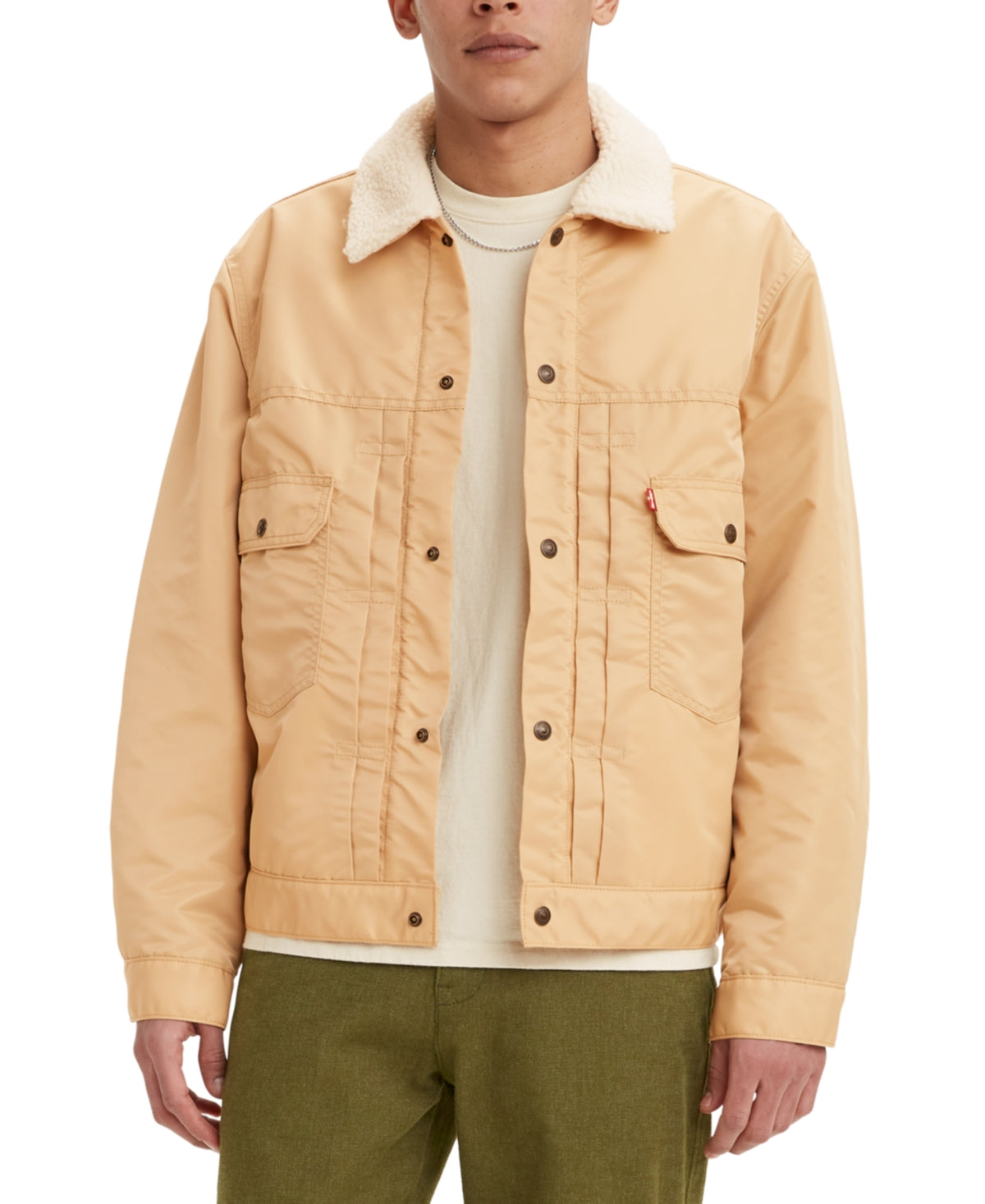 Levis Mens Type II Trucker Jacket Iced Coffee Small