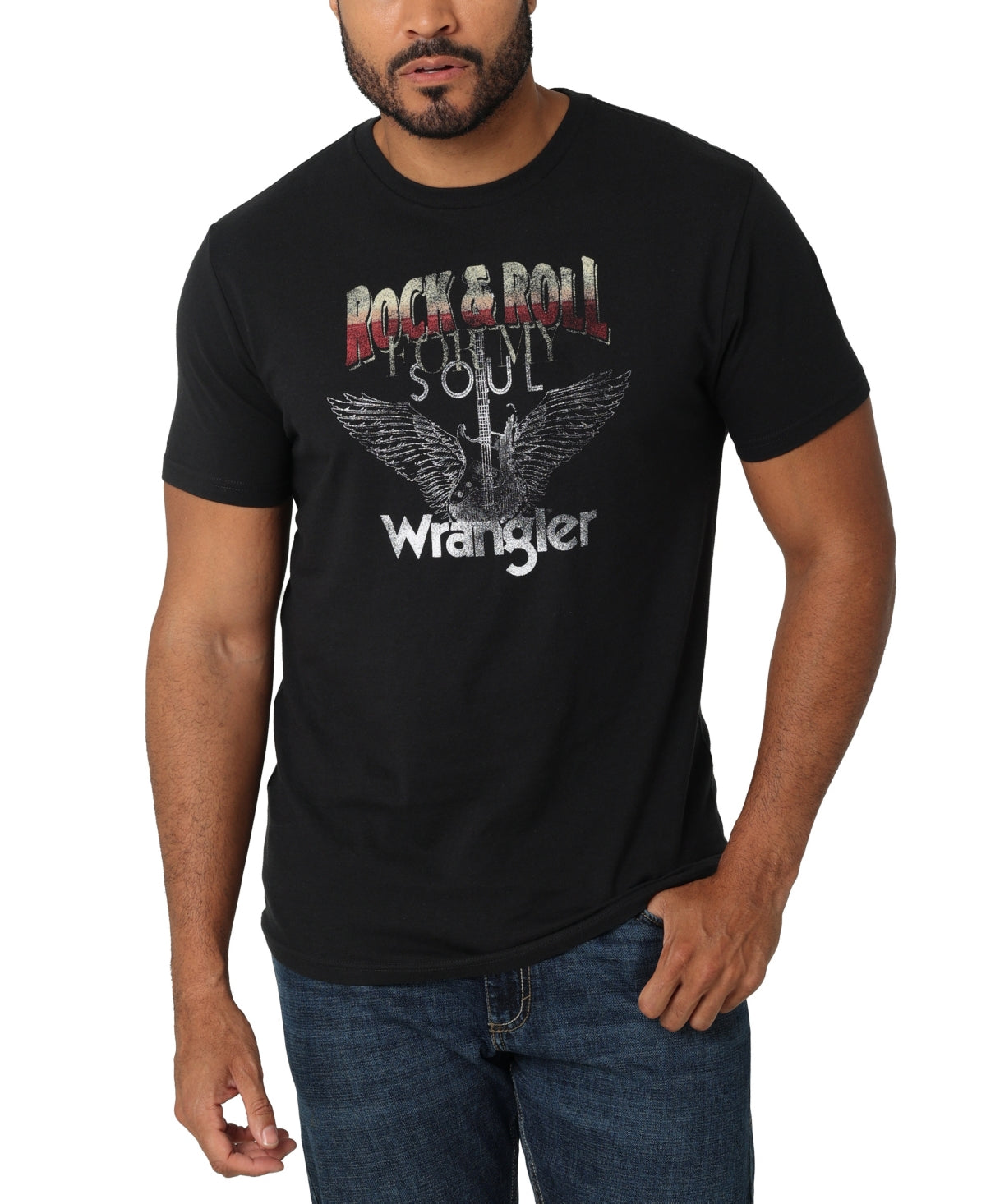 Wrangler Men's Graphic Tshirt Black 2Xl