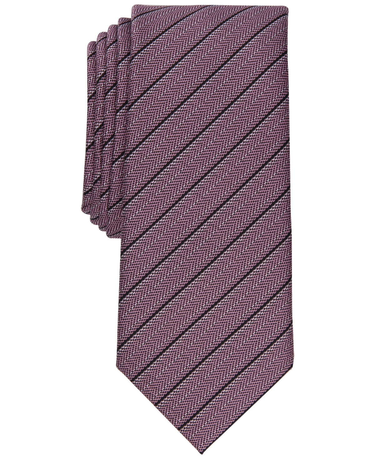 Alfani Men's Sanders Slim Tie Pink Necktie