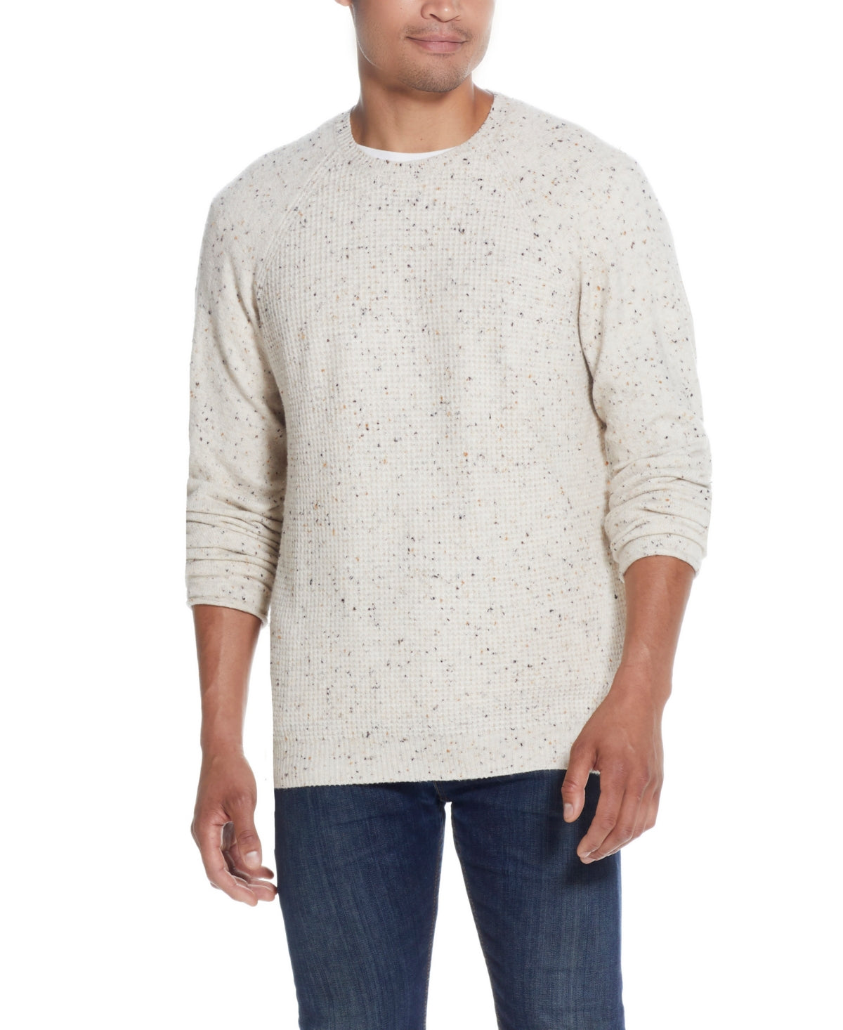 Weatherproof Vintage Oatmeal Men's Crew Neck Sweater Us Large