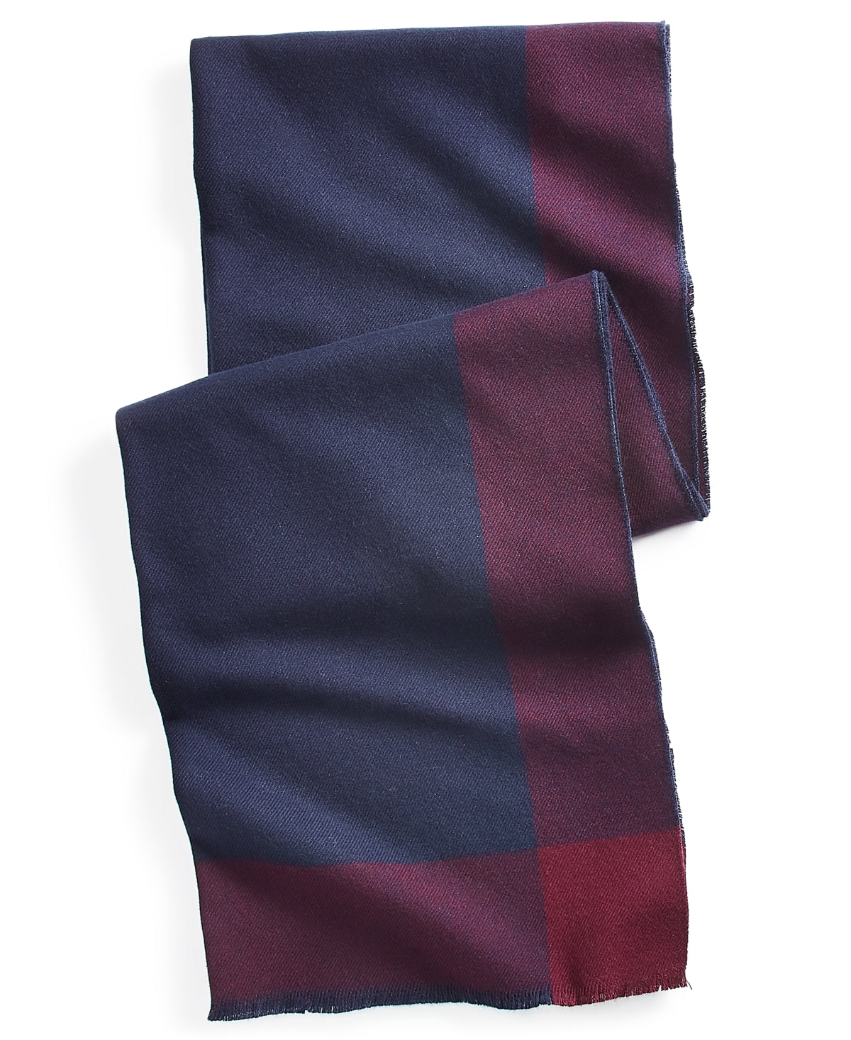 Alfani Men's Colorblocked Scarf Navy Blue Maroon Red OS