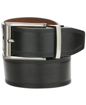 PERRY ELLIS PORTFOLIO Men's Leather Casual Swivel Buckle Dress Belt Black Medium