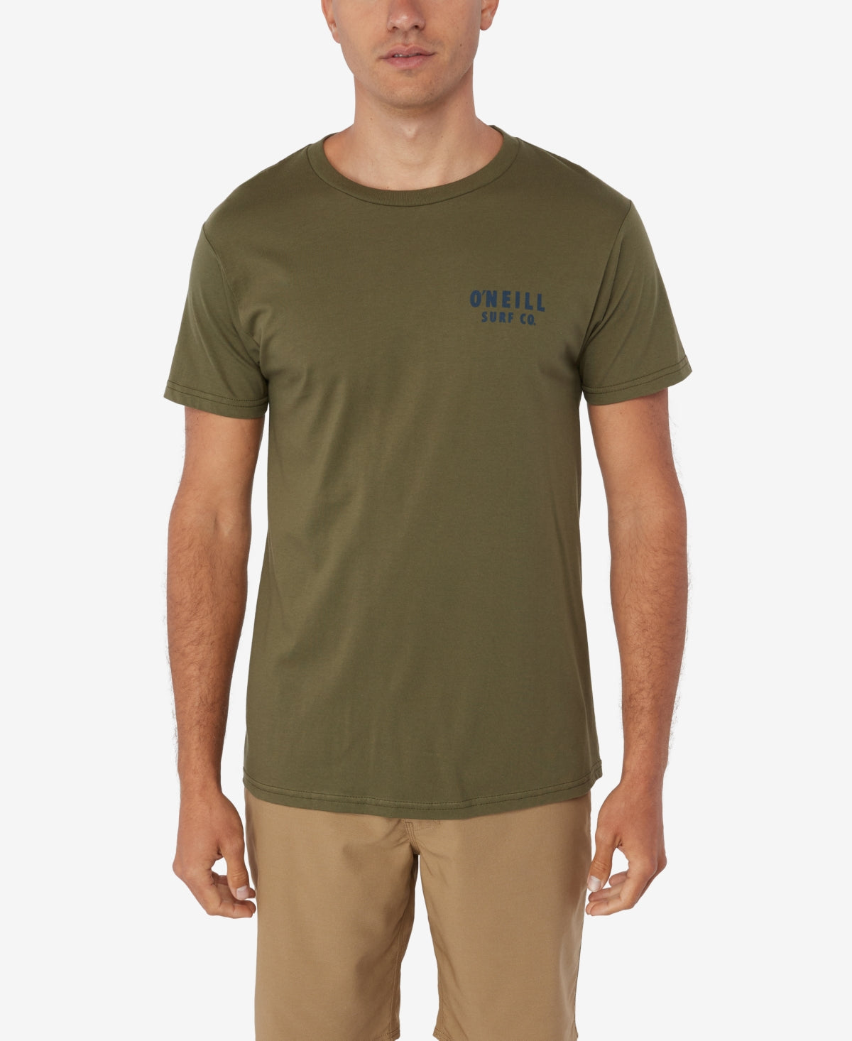 O'Neill Mens Stained Glass Short Sleeve T-shirt Dark Olive Large
