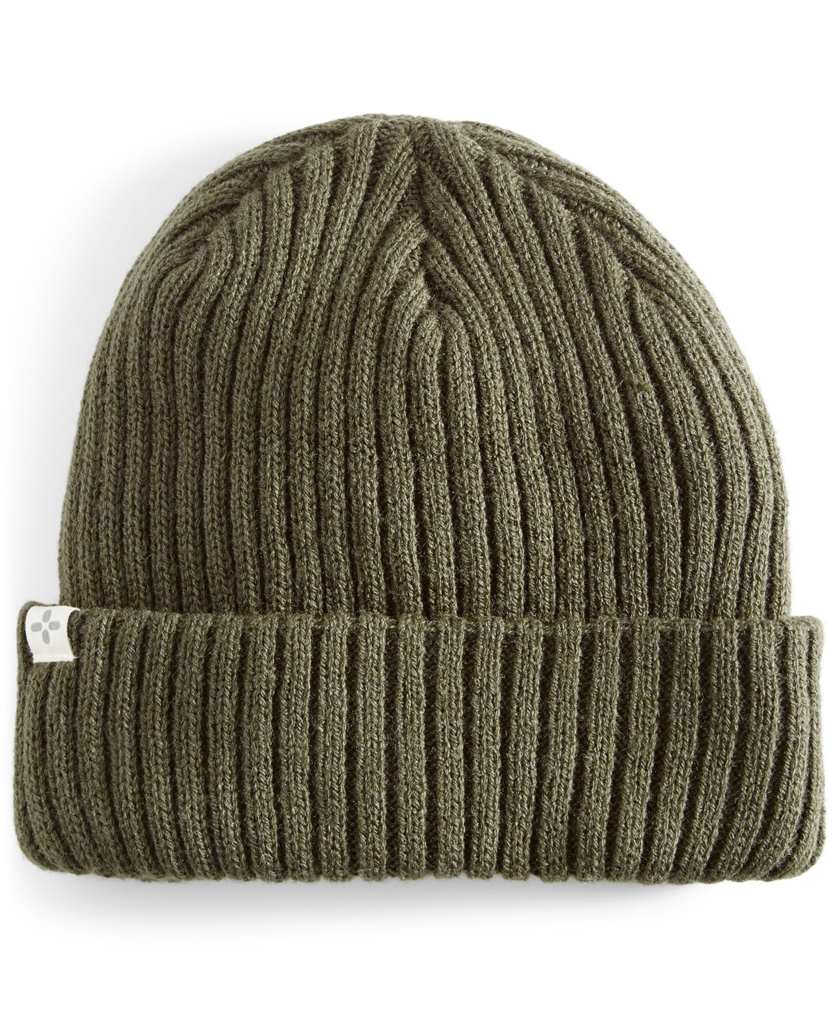 Sun + Stone Men's Green Cuffed Beanie Osfa Reg