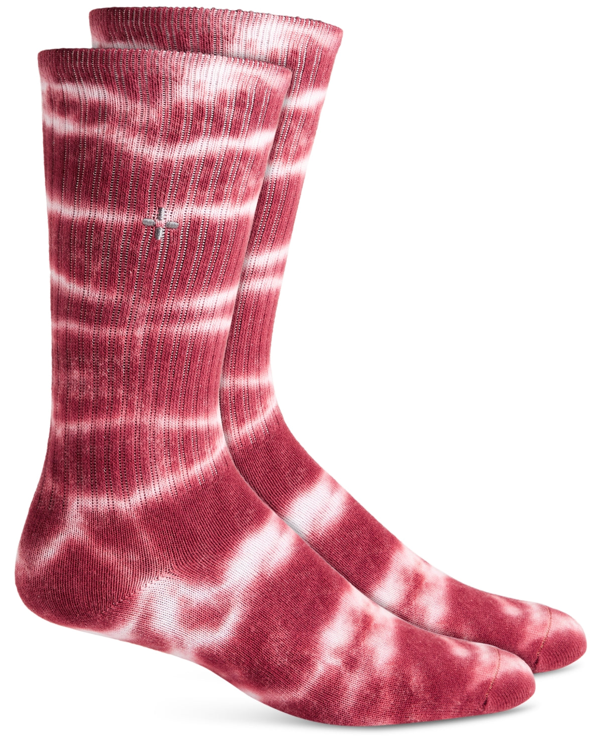Sun + Stone Men's Red Tie Dyed Casual Crew Socks 7 - 12