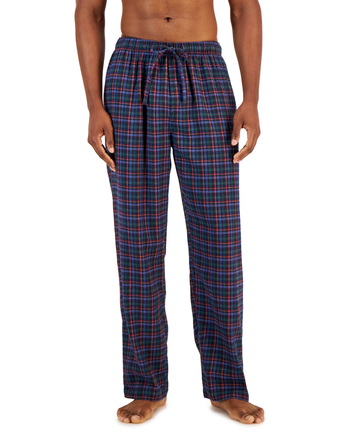 Club Room Men's Flannel Pajama Pants  Navy Green Red Small