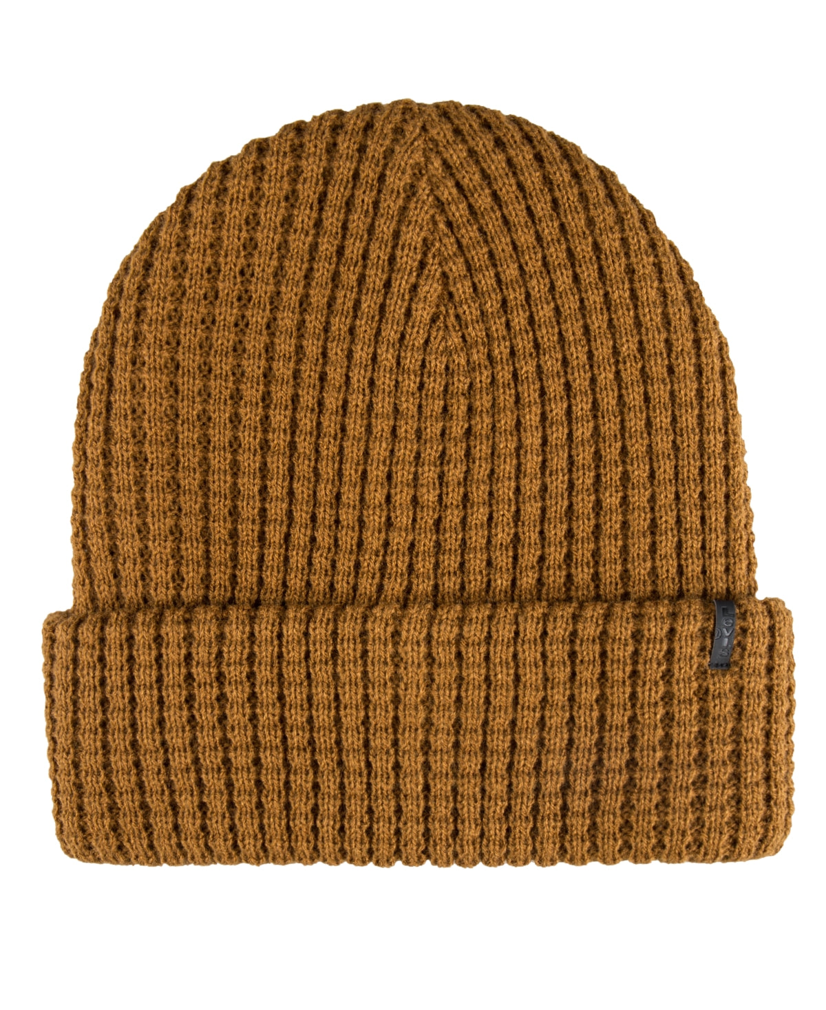 Levis Mens Two-in-One Reversible Tan Beanie Hat