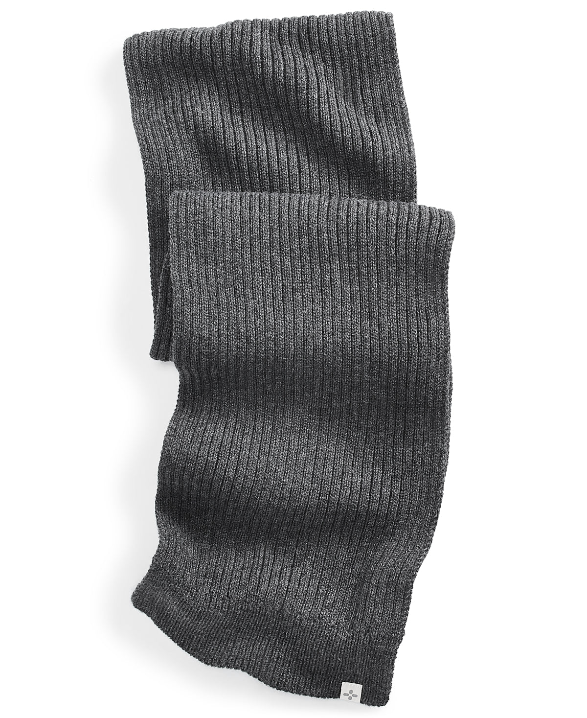 Sun + Stone Men's Solid Ribbed Scarf Gray