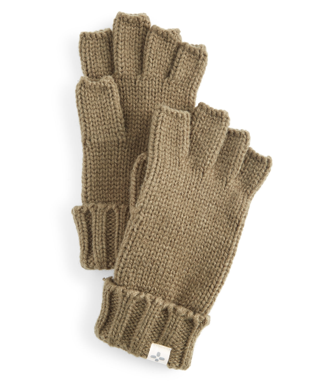 Sun + Stone Men's Fingerless Gloves Olive Green One Size