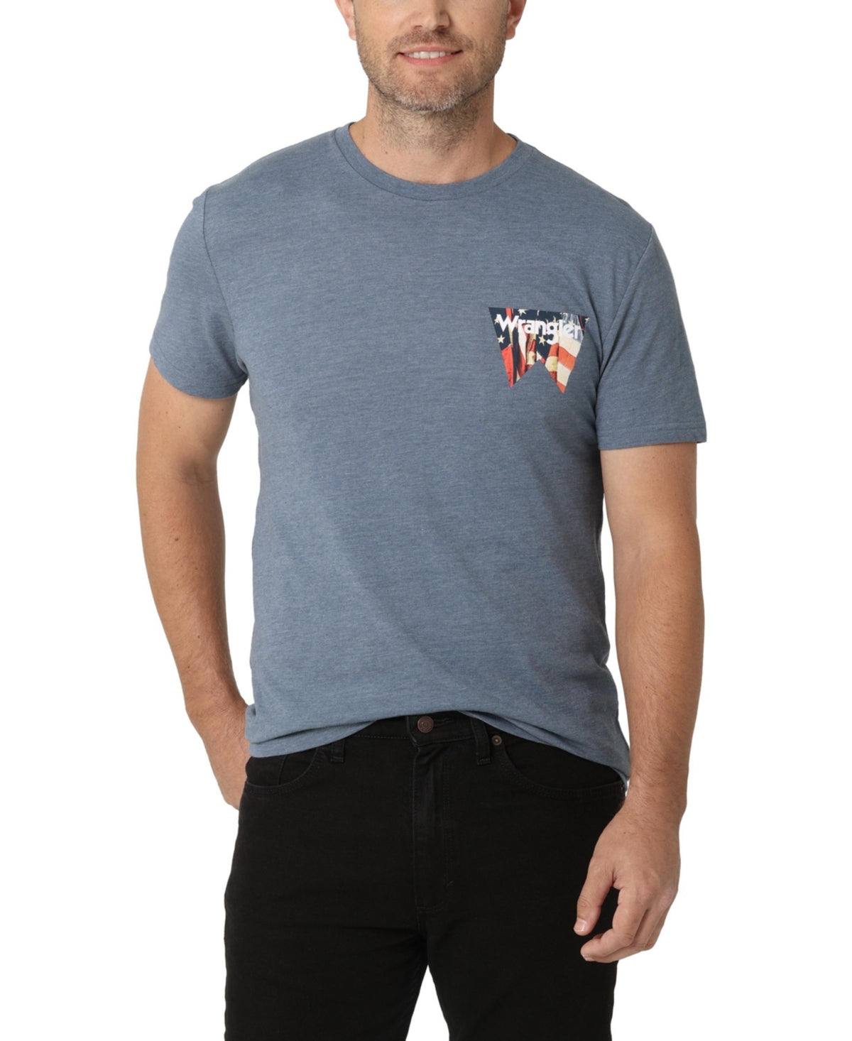 Wrangler Men's Graphic Tshirt Navy Medium